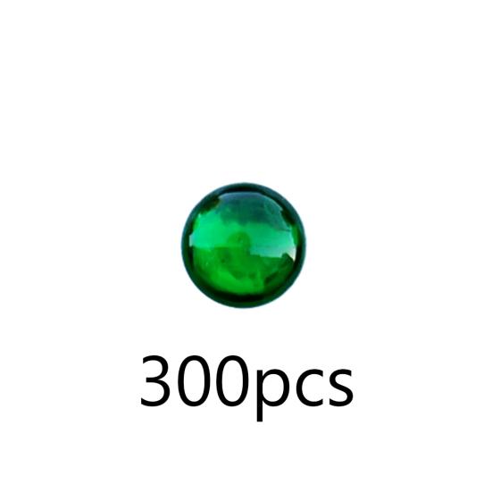 

300Pcs Adhesive Laser Holographic Artificial Fishing DIY Fish Eyes Lure Craft 4mm зелений