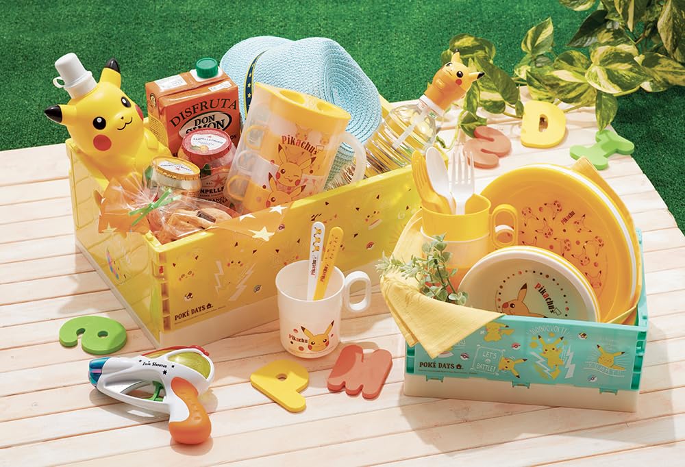 Skater Water Direct Pikachu Children's Bottle, Drinking, 480ml, Die-Cut, Design, 21, PBSD5-A