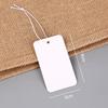 In-Stock Blank Cardboard Jewelry Tags with Elastic Rope for Clothing Accessories