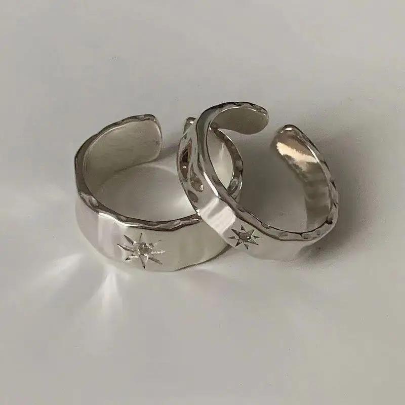 Couple Punk Irregular Opening Finger Rings Hip Hop Party Gifts