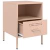Nightstands 2 pcs Pink 36 x 39 x 50.5 cm Steel