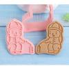 2/3Pcs Cartoon Pattern Printing Cookie Cutter Mold DIY Kites Zongzi Boats Mold