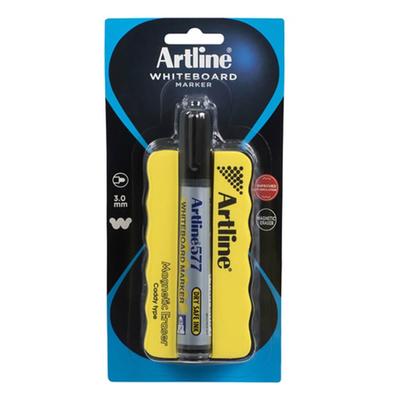 Marker pentru tablă albă Artline și suport magnetic pentru burete