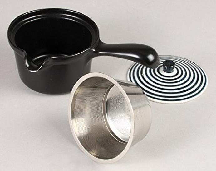 Hasamiyaki flat teapot Aikoma pattern super stainless steel tea Capacity 275ml Made in Japan 73551 (with strainer) approx.