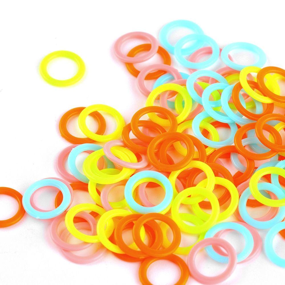 100 Pcs Craft Crochet Marker DIY Sewing Accessories Marking Ring Knitting Marker Marking Circle