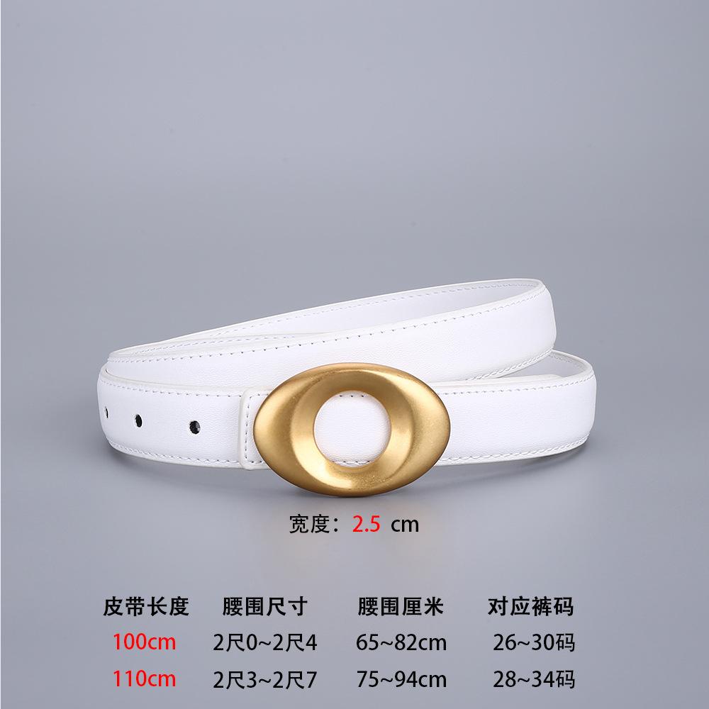 Curea Femei Piele Simplă Senzualitate High-End Negru Decorativ Curea Femei Nișă Curea Jeans Femei