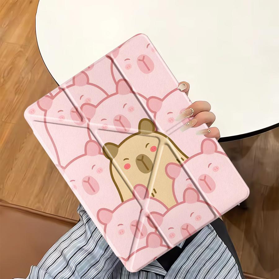 Tablet Case For iPad Pro 11th 10th 9th 8th 7th 12.9inch Pro 2025 Mini 6 7 Air 4 5 M3 M2 1 2 M4 11inch Holder Cover Guinea Pig