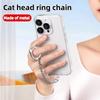 Alloy Phone Lanyard Cat Head Ring Buckle New Hand Chain