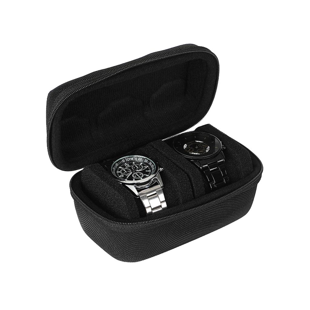 Drop-resistant Travel Watch Carrying Case Storage Box for Wristwatch Soft Interior Watch Container Shockproof Dustproof