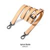 Adjustable Genuine Leather Crossbody Bag Strap - Thin Plain Weave for Women
