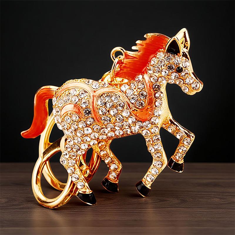  Pony Car Keychain Bag Pendant Metal Keychain Year Of The Horse