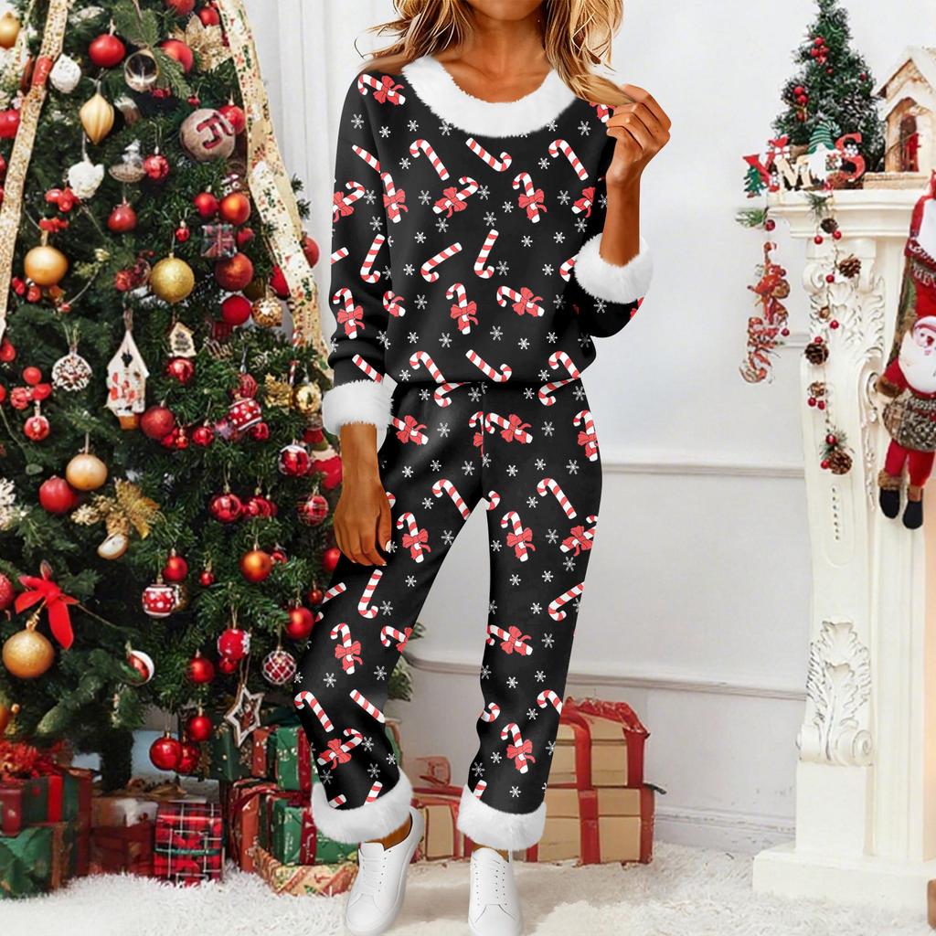 Damenmode Lässig Homewear Mode Lässig Bedruckter Cardigan Hemd Hosen Set