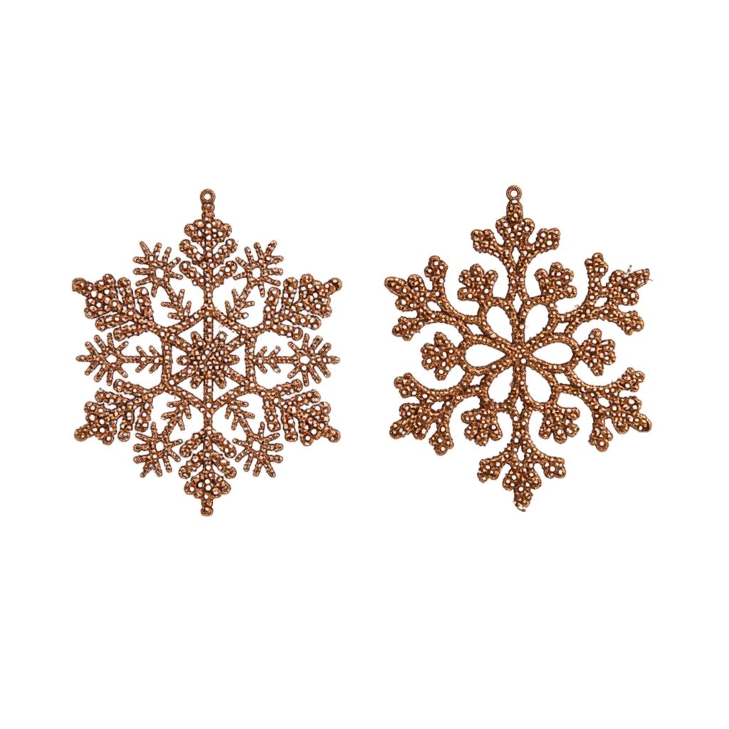 Christmas decoration snowflake pieces Christmas tree ornaments 10pc