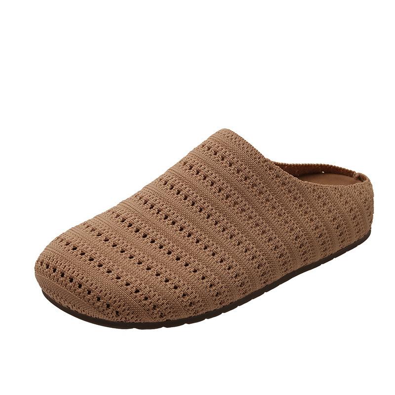 Baotou Hausschuhe Damen Sommer neue Ein-Pedal Lazy Fashion Coole Hausschuhe Atmungsaktive Hohlschuhe Halbschuhe