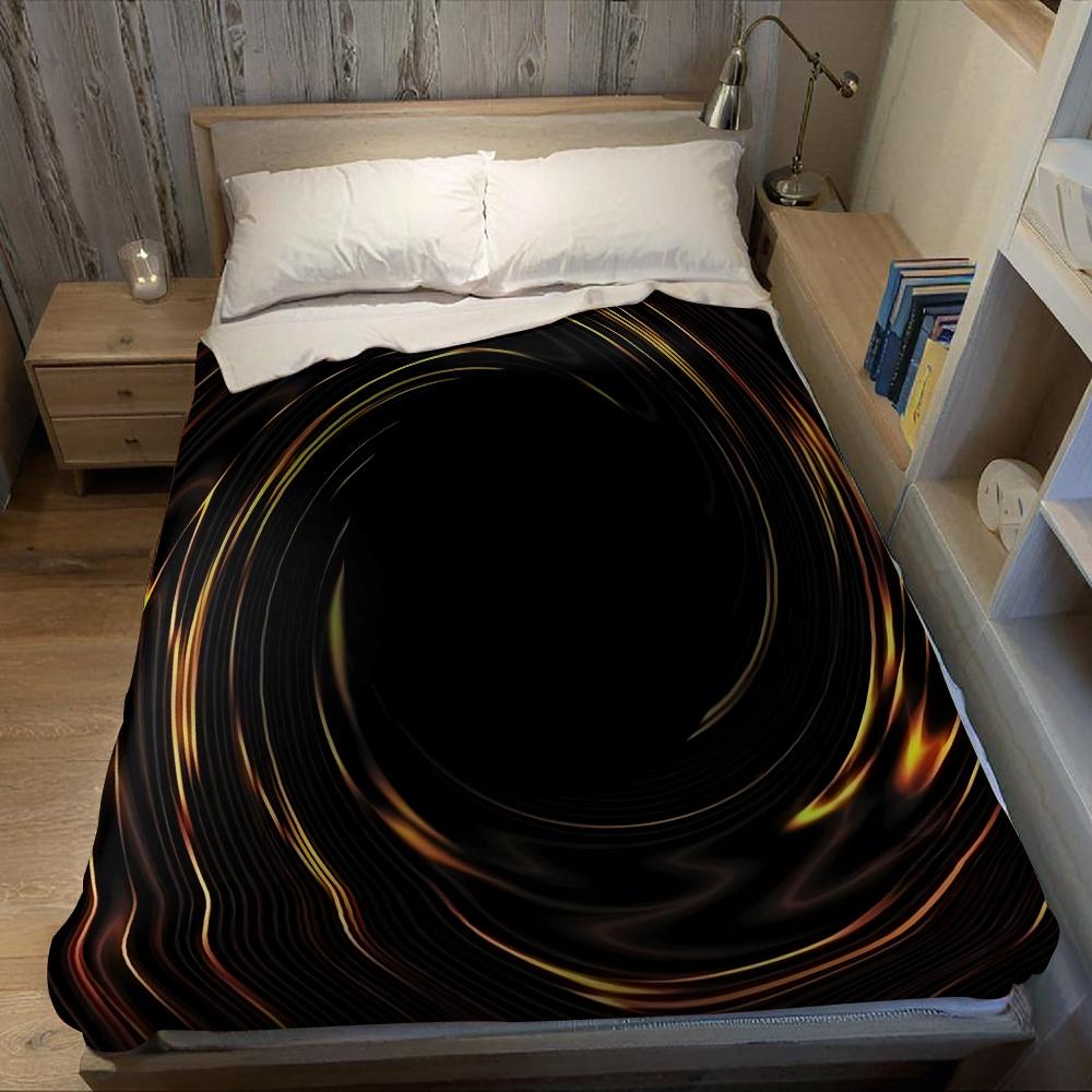 Goldwirbel Flanelldecke Warm Weich Halloween Weihnachten Sofa Warm Gemütlich Dekoratives Dekor Geschenk für Alle Jahreszeiten