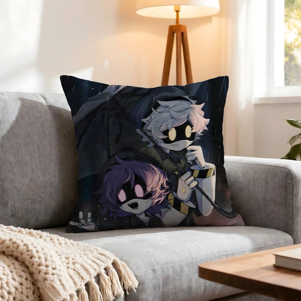 Cartoon Murder Drones Cushion Cover 1Pcs Decorative Covers Soft Cushion Case For Sofa Couch Decor 40X40 45X45 Pillowcases