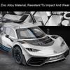 1:24 Scale ONE Sports Car Toy Model Light Music Pull Back Doors Opened Simulation Supercar Miniature Models Collection Gifts
