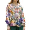 Women's Casual Long Sleeve Single Breasted Printed Dry- Top