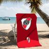 Beach Towel with Club Atlético River Plate Pattern - soft,absorbent,machine washable Lightweight&Modern,swimming,Travel Essentials
