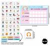 Inkdotpot Kids Daily Responsibility Checklist, Hanging Chore Chart- Children  S Job Poster- Morning Evening Daily Routine- Daily Task