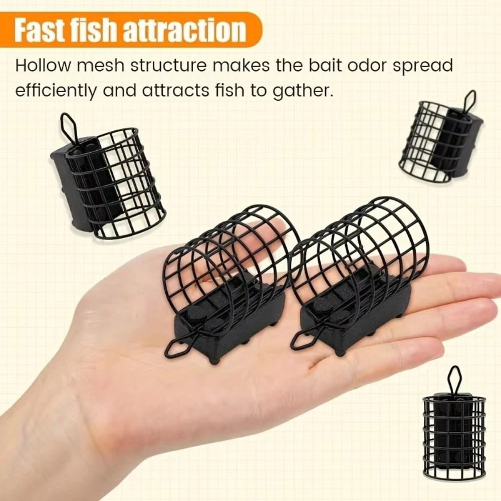 40/50/60g Weights Mesh Bait Cage Feeders Controlled Release Small Fish Protection Bait Release Feeders Fish Protection Feeders