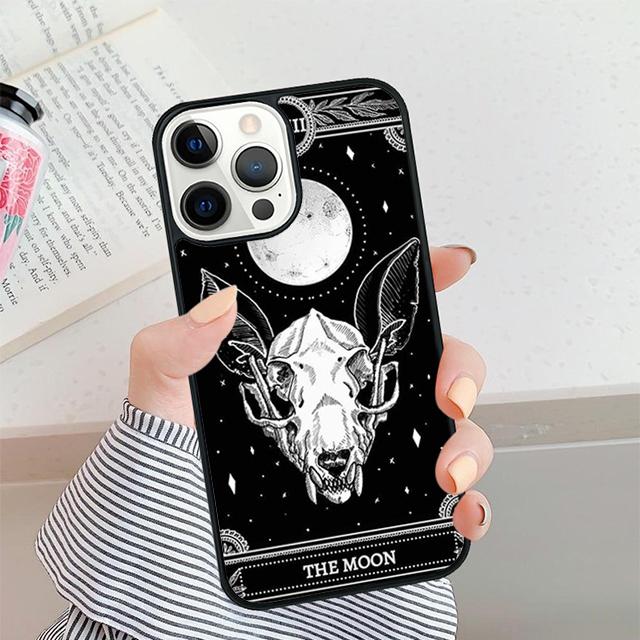 Witches Moon Tarot card Phone Case For iPhone 17 Air 16 15 14 plus 12 13 Pro max Soft Bumper Shell Cover coque