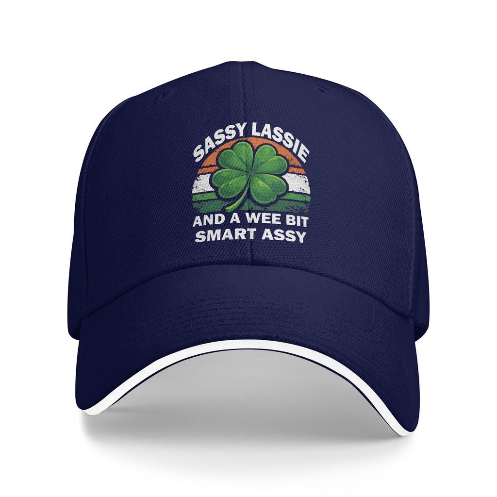 St Patricks Day Sassy Lassie Baseball Cap Men Adult Custom DIY Hip Hop Hats Summer y2k Cool Tennis Skate Breathable Snapback Cap