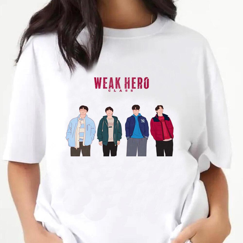 Weak Hero Class t shirt women Classic Psychedelic anime aesthetic Gothic t shirt University kawaii 2000s Classic S