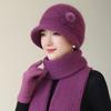 Knitted Elderly Hat With Double Layer Warmth For Seniors Winter Use