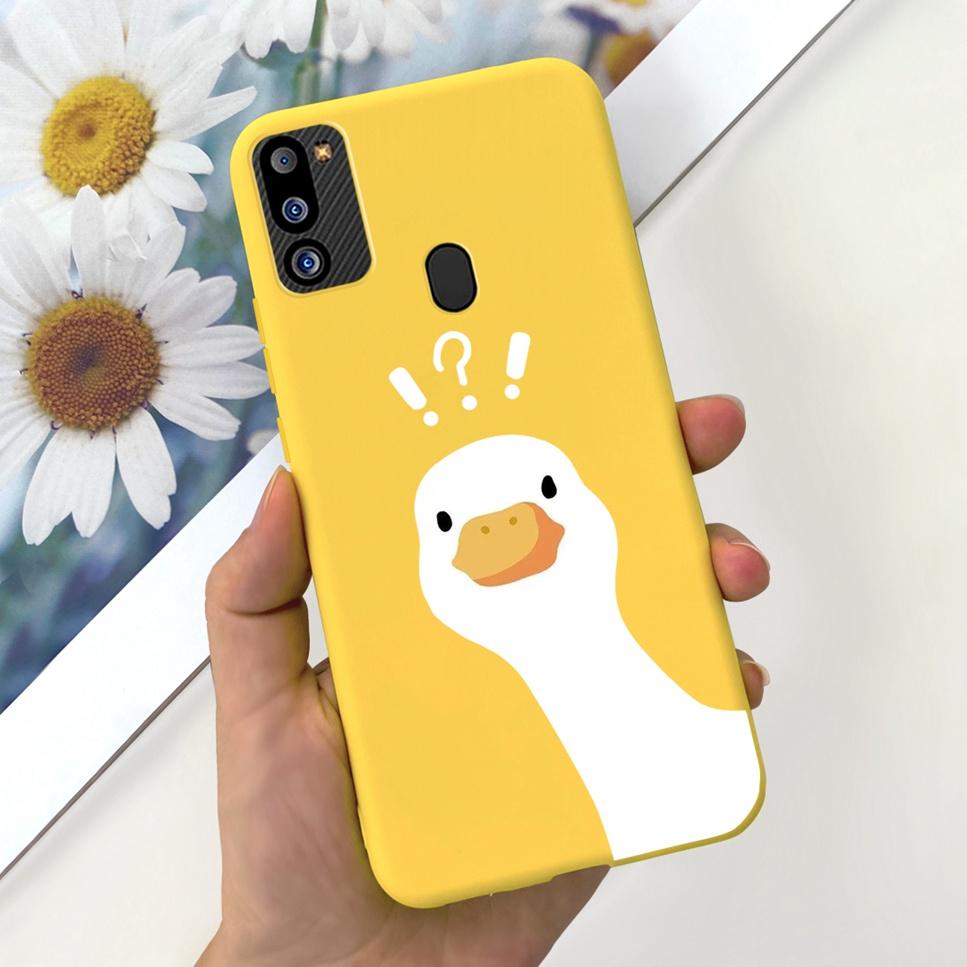 For Samsung Galaxy M21 2021 Case Cute Cat Fashion Girl Soft Silicone Cover For Samsung M21 2021 SM-M215G Bumper Phone Case Funda