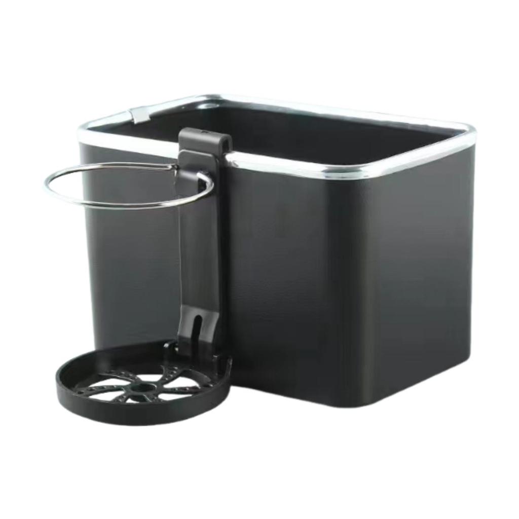 Car Armrest Storage Box with Foldable Cup Holder Auto Interior Accessories Easy Installation Multifunctional Napkin Holder