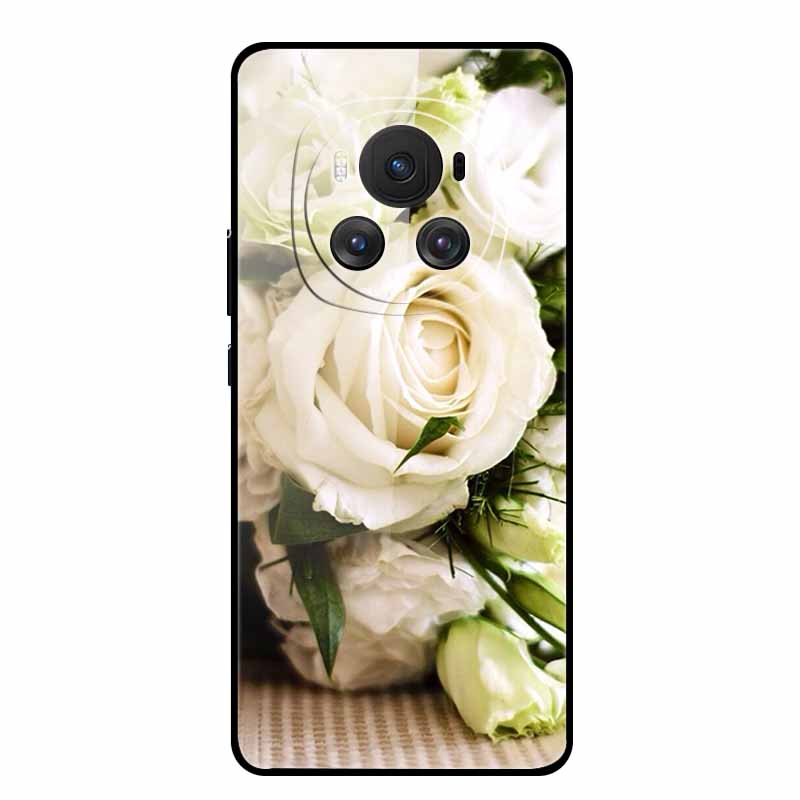 Tempered Glass Case For Honor Magic 6 Pro Case 6.8" Soft Edge Hard Glass Back Cover For Honor Magic6 Pro Phone Case Fundas Shell