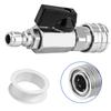 Stainless Steel Quick Connect Ball Valve for Pressure Washer Rated To 4000 PSI Comes with Raw Tape for Leak Resistance