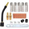 Kit di Consumabili per Torcia Saldatura MIG/MAG da 24 Pezzi per MB15AK
