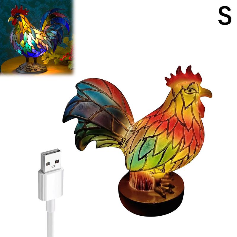 Animal Table Lamp Series,Stained Glass Cat,Dragon,Wolf,Horse,Owl,Dolphin,Turtle,Elephant,Mermaid Table Lamp Night Light