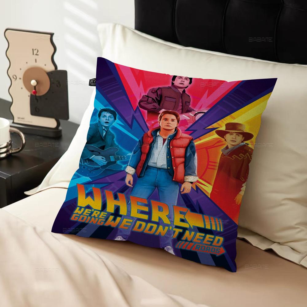 B-back To The F-future Pillowcases Home Bedding Decorative Pillow Cover Wedding Super Soft Pillow Case
