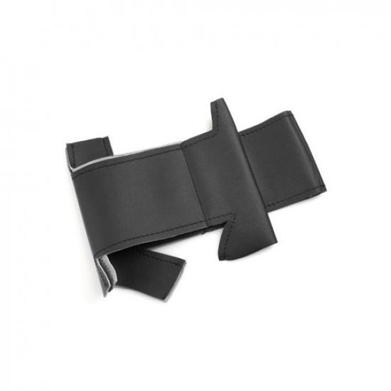 All Black Steering Wheel Sewing Leather Cover Trim For VW Scirocco 2009-2014