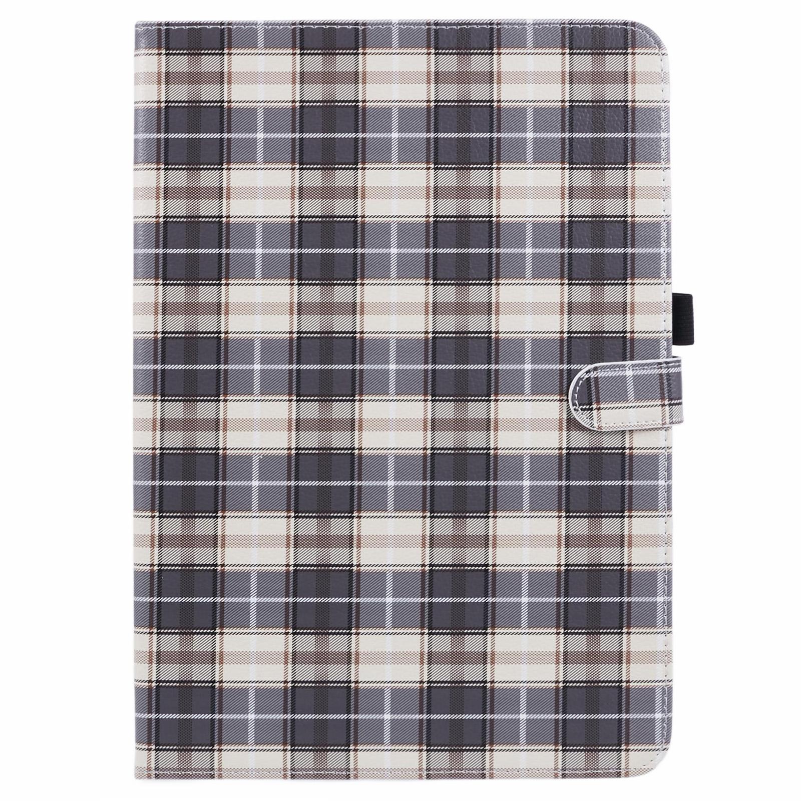 

For Xiaomi Pad 6S Pro 12.4 Case Grid Pattern Stand PU Leather Tablet Cover A