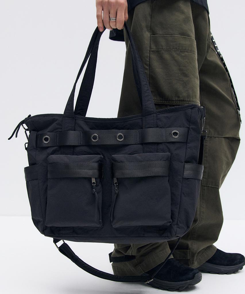 Maison Mined Two-Way Shoulder Bag Black