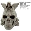 Rose Skull Figurine Demon Angel Wing Skull Statue Sculpture Halloween Holiday Party Home Office Desktop Decoration Ornament