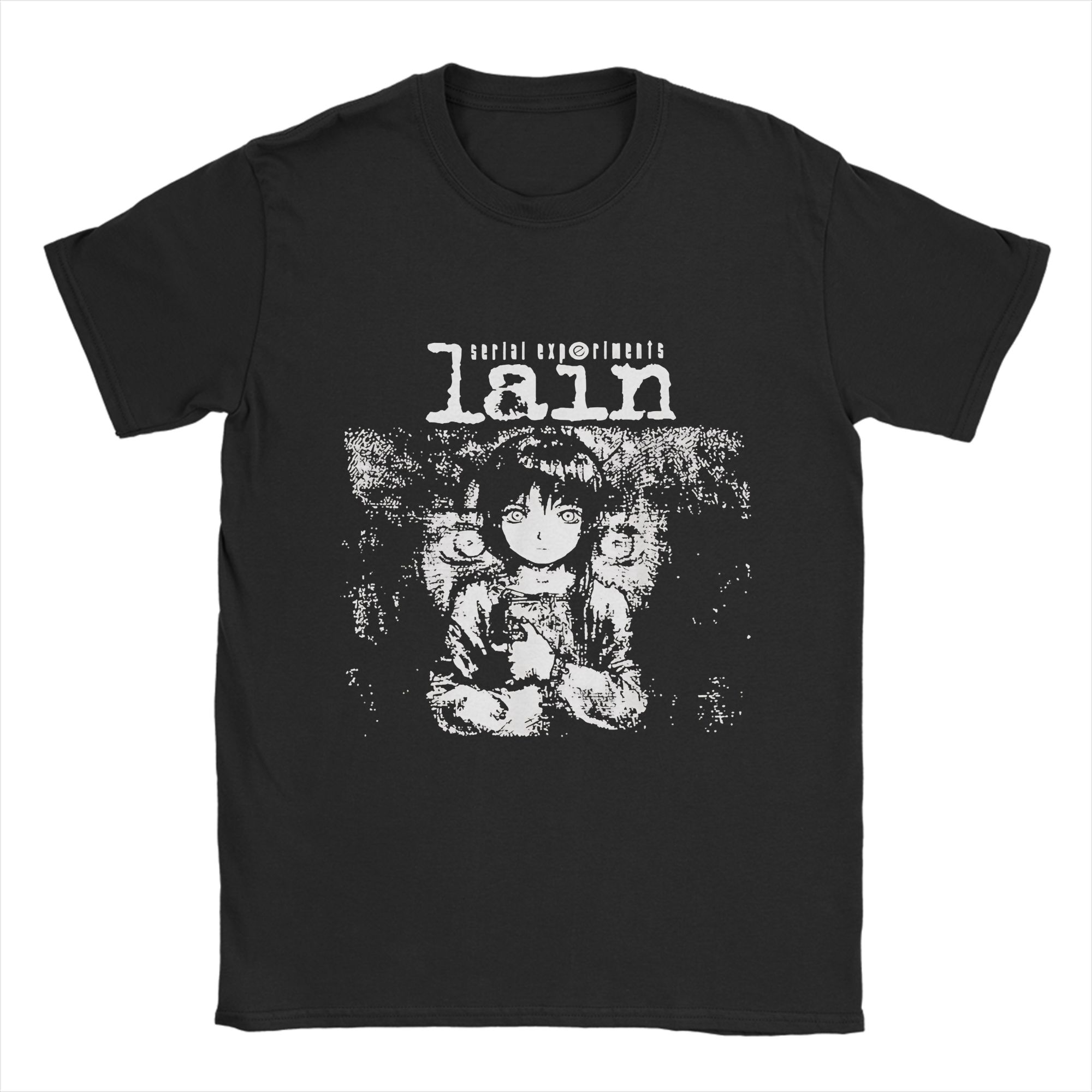 

Lain Cute Men T Shirt Funny Tee Shirt Short Sleeve Round Neck T-Shirt 100% Cotton Birthday Gift Clothes - Men s Summer Cotto... S разноцветный