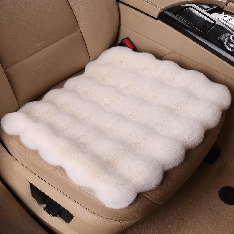 Plush Car Seat Cushion Set All-Season Soft Foam Padding with Thermal Insulation & Non-Slip Design Fit for Cars, SUVs, Trucks Winter & Everyday Use
