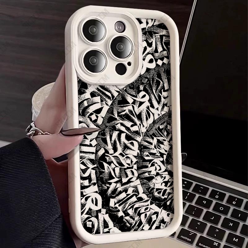 Dark Totem Pattern Silicone Phone Case for Samsung Galaxy S25 Ultra S24 FE S23 Plus S22 S21 S20 A15 A35 A54 A55 5G Soft Cover