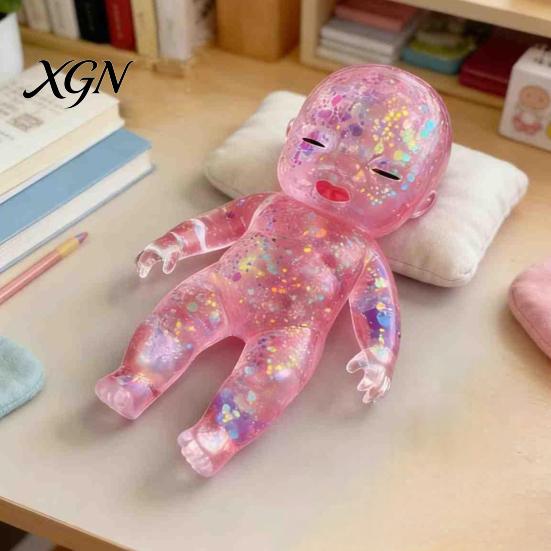 Anxiety Relief Ball 1/2/3/4/5Pcs Glitter Babies Stress Toy Soft Stretchy Relieving Clear Sensory Baby Squeeze Hand Relaxation Sugar Fidget Kids
