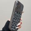 Luxury Shiny Leopard Print Large Camera Plating Case For iPhone 17 16 15 14 Pro Max Original Lens Glass Bumper Retro Cover Funda