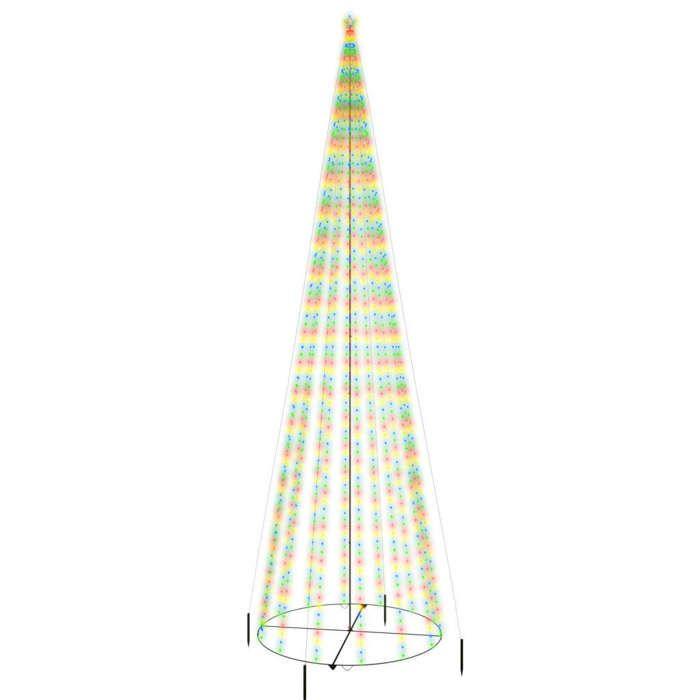 VidaXL Christmas Tree Cone LED Christmas Tree Holiday Decoration Christmas Ornament Party Ornament 1134 Colorful LEDs 343501