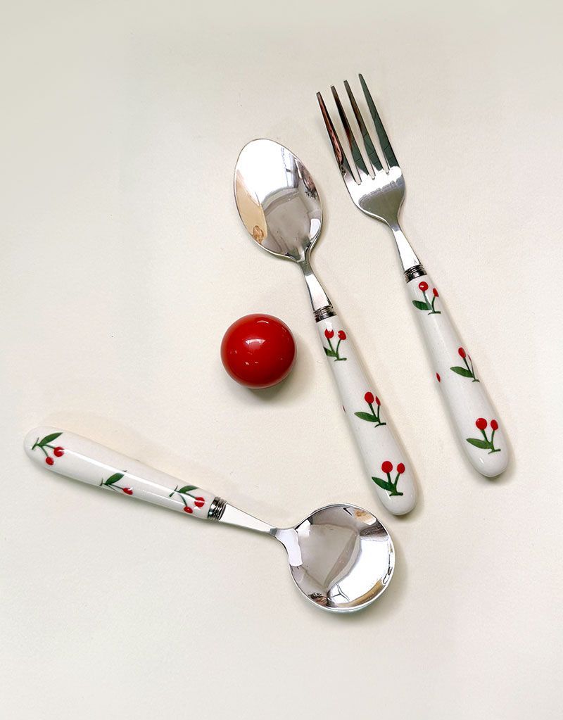 Export Surplus Ceramic Coffee Spoon Fork Set Household Tableware