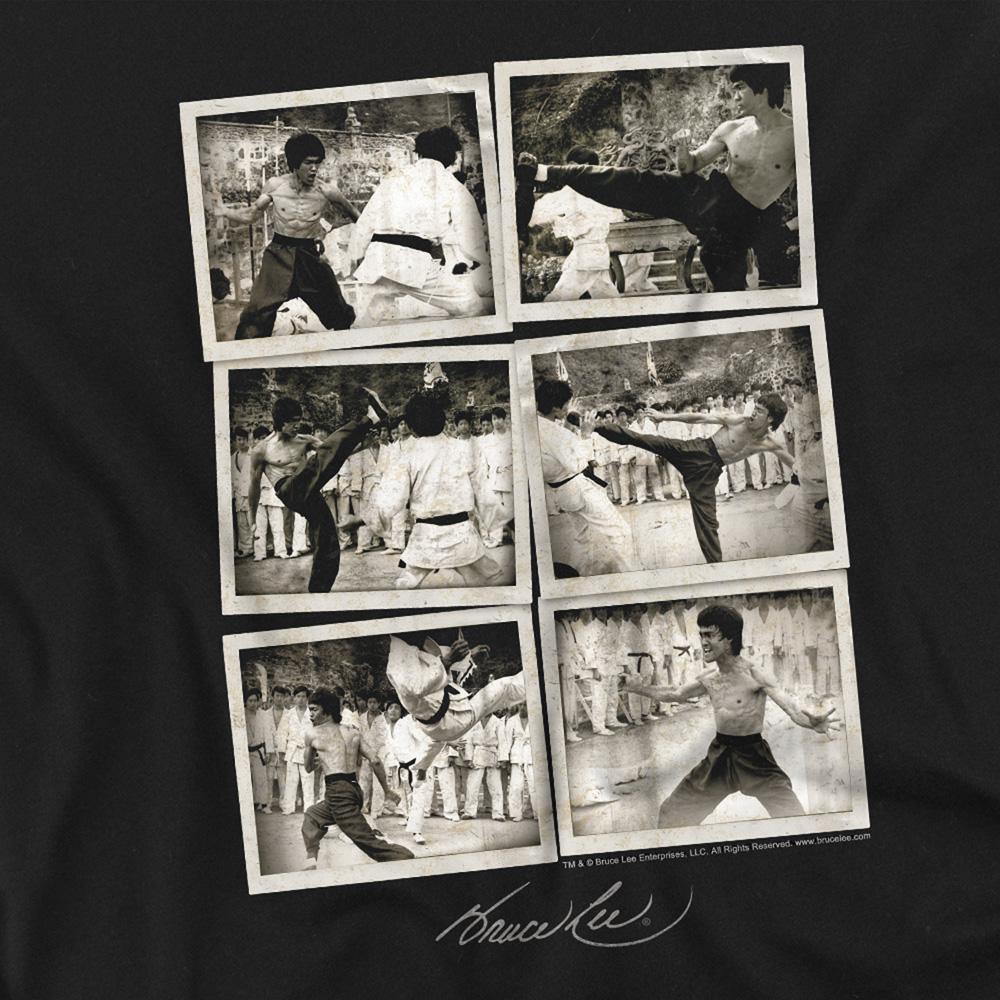 Bruce Lee Unisex Adult Snap Shots T-Shirt