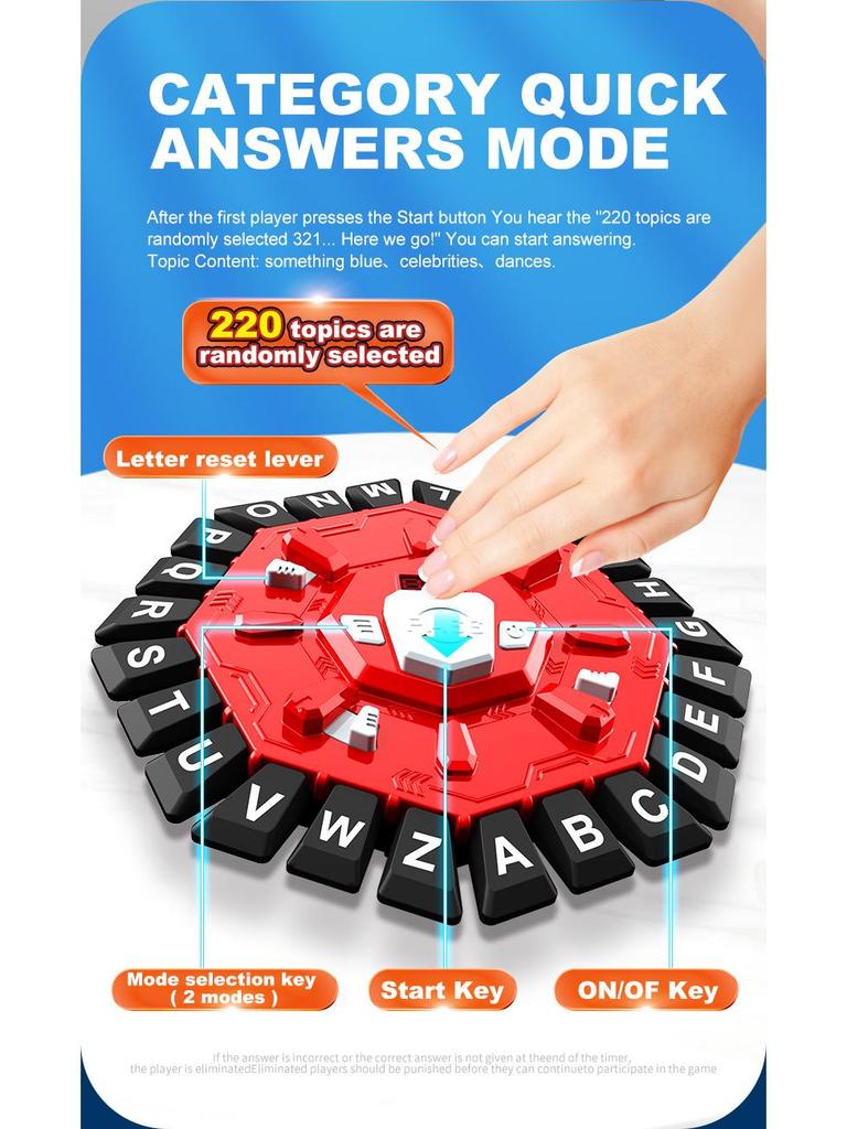 Creative Educational Crazy Letter Board Game for Parent-Child Interactive Play