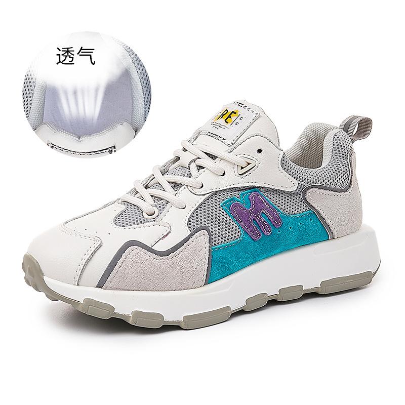 

Daddy shoes women s platform spring 2025 new casual sports shoes women s running breathable flat leather women s shoes 40